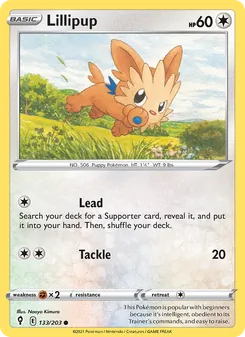 Lillipup card from Evolving Skies, number 133/203