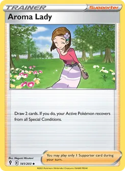 Aroma Lady card from Evolving Skies, number 141/203