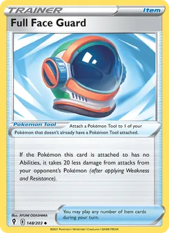 Full Face Guard card from Evolving Skies, number 148/203