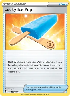 Lucky Ice Pop card from Evolving Skies, number 150/203