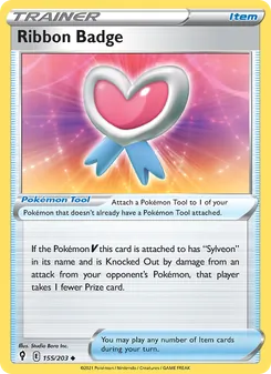 Ribbon Badge card from Evolving Skies, number 155/203