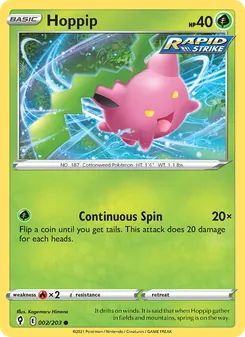 Hoppip card from Evolving Skies, number 2/203
