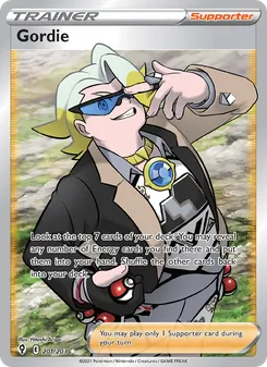 Gordie card from Evolving Skies, number 201/203