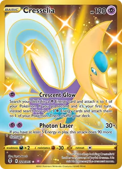 Cresselia card from Evolving Skies, number 228/203