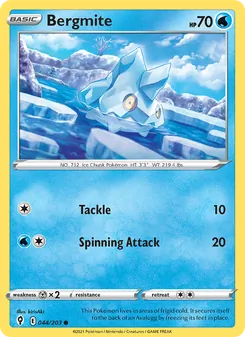 Bergmite card from Evolving Skies, number 44/203