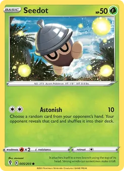 Seedot card from Evolving Skies, number 5/203