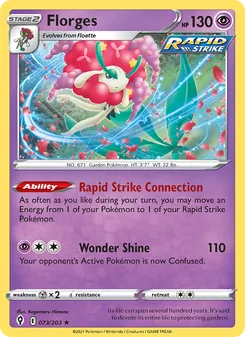 Florges card from Evolving Skies, number 73/203