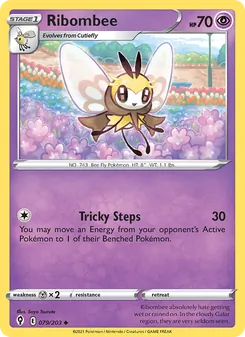 Ribombee card from Evolving Skies, number 79/203
