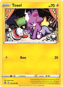 Toxel card from Fusion Strike, number 105/264