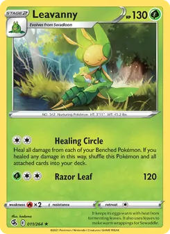 Leavanny card from Fusion Strike, number 11/264