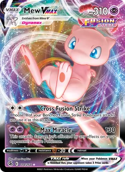 Mew VMAX card from Fusion Strike, number 114/264