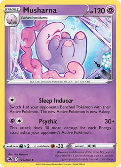 Musharna card from Fusion Strike, number 122/264