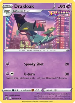 Drakloak card from Fusion Strike, number 129/264