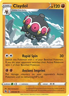 Claydol card from Fusion Strike, number 145/264