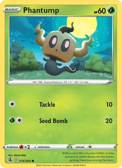 Phantump card from Fusion Strike, number 16/264