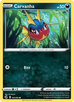 Carvanha card from Fusion Strike, number 162/264