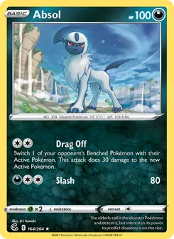 Absol card from Fusion Strike, number 164/264