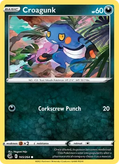 Croagunk card from Fusion Strike, number 165/264