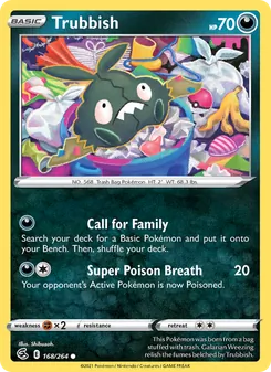 Trubbish card from Fusion Strike, number 168/264