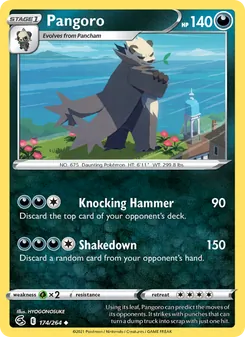 Pangoro card from Fusion Strike, number 174/264