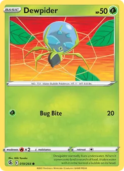 Dewpider card from Fusion Strike, number 19/264