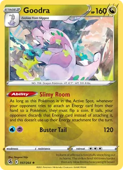 Goodra card from Fusion Strike, number 197/264