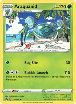 Araquanid card from Fusion Strike, number 20/264
