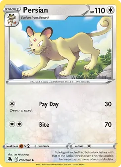 Persian card from Fusion Strike, number 200/264