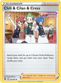 Chili & Cilan & Cress card from Fusion Strike, number 227/264