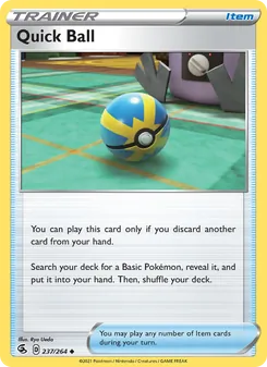 Quick Ball card from Fusion Strike, number 237/264