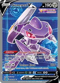 Genesect V card from Fusion Strike, number 254/264