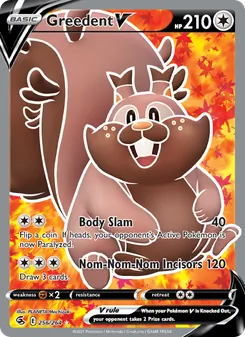 Greedent V card from Fusion Strike, number 256/264