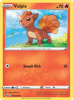 Vulpix card from Fusion Strike, number 29/264