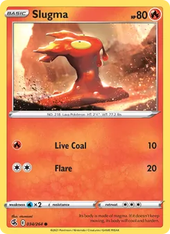 Slugma card from Fusion Strike, number 34/264