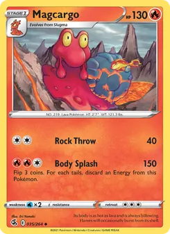 Magcargo card from Fusion Strike, number 35/264