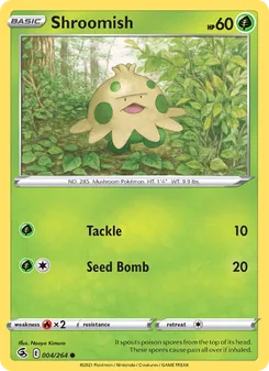 Shroomish card from Fusion Strike, number 4/264