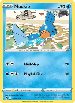 Mudkip card from Fusion Strike, number 62/264