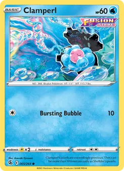 Clamperl card from Fusion Strike, number 65/264