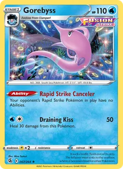 Gorebyss card from Fusion Strike, number 67/264