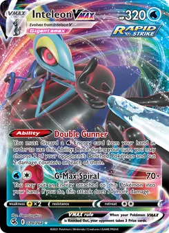 Inteleon VMAX card from Fusion Strike, number 79/264