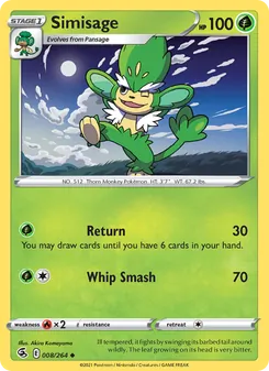 Simisage card from Fusion Strike, number 8/264