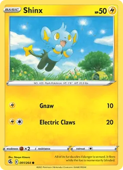 Shinx card from Fusion Strike, number 91/264