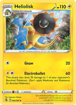 Heliolisk card from Fusion Strike, number 99/264