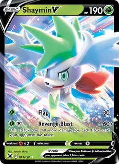 Shaymin V card from Brilliant Stars, number 013/172