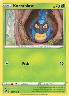 Karrablast card from Brilliant Stars, number 015/172