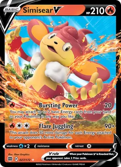Simisear V card from Brilliant Stars, number 027/172