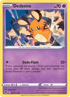 Dedenne card from Brilliant Stars, number 067/172