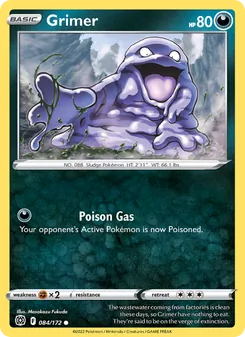 Grimer card from Brilliant Stars, number 084/172