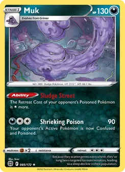 Muk card from Brilliant Stars, number 085/172