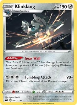Klinklang card from Brilliant Stars, number 104/172